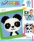 DIY Sew Cute Panda Bear Kids Beginner Needlepoint Kit with Frame 6" x 6"